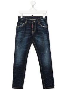 DSQUARED2 KIDS jean slim à taille mi-haute - Bleu