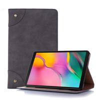 Retro boek stijl horizontale Flip lederen case voor Galaxy tab A 8 (2019) P200/P205 met houder & kaartsleuven & portemonnee (grijs)