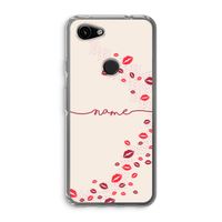 Kusjes: Google Pixel 3a Transparant Hoesje Kusjes: Google Pixel 3a Transparant Hoesje