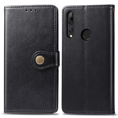 Retro effen kleur lederen gesp mobiele telefoon bescherming lederen draagtas met Lanyard & fotolijstjes & kaartsleuf & portemonnee & beugel functie vo