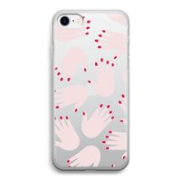 Hands pink: iPhone SE 2020 Transparant Hoesje