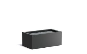 Aluminium vijverbak 150x80x60cm