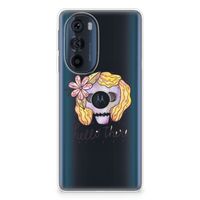 Silicone Back Case Motorola Edge 30 Pro Boho Skull - thumbnail