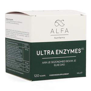 Nutrifarma Alfa Ultra Enzymes Voedingssupplement Spijsvertering 120 Vcaps