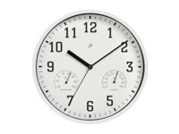 AURIOL Wandklok met thermo- en hygrometer (Wit)