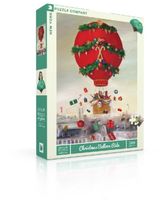 New York Puzzle Company Kerstballonvaart - 500 stukjes - thumbnail