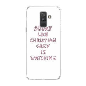 Christian Grey: Samsung Galaxy A6 Plus (2018) Transparant Hoesje