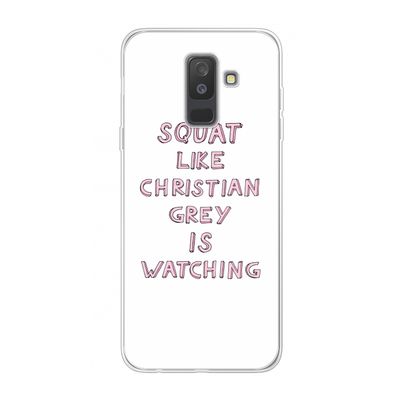 Christian Grey: Samsung Galaxy A6 Plus (2018) Transparant Hoesje