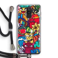 No Rules: Samsung Galaxy J8 (2018) Transparant Hoesje met koord