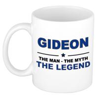 Gideon cadeau mok - man myth legend - naam koffiemok - 300 ml - collega - vaderdag