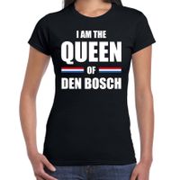 I am the Queen of Den Bosch Koningsdag t-shirt zwart voor dames - thumbnail