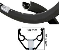 Ryde velg 28 zac421 zwart disc 32/14