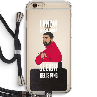 Sleigh Bells Ring: iPhone 6 / 6S Transparant Hoesje met koord