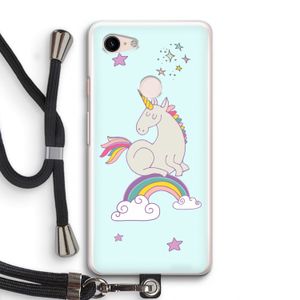 Regenboog eenhoorn: Pixel 3 Transparant Hoesje met koord