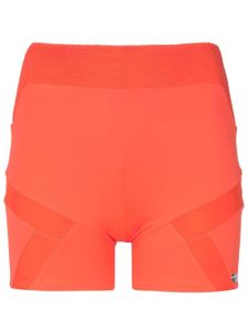 AMIR SLAMA GYM short à taille haute - Orange