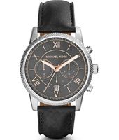 Horlogeband Michael Kors MK8393 Leder Zwart 22mm