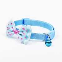 Verstelbare Bow Knot Bell kraag Cat Dog halsbanden Pet Supplies (Sky Blue)