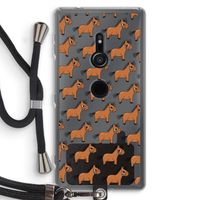 Pony: Sony Xperia XZ2 Transparant Hoesje met koord