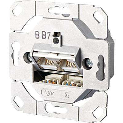 Metz Connect 130C381200-I Netwerkdoos Inbouw (in muur) Inzet CAT 6A 2 poorten