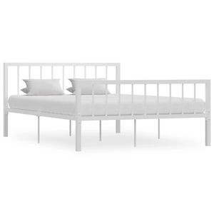 Bedframe metaal wit 140x200 cm