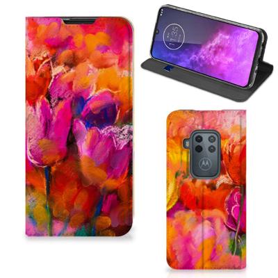 Bookcase Motorola One Zoom Tulips Bookcase Motorola One Zoom Tulips