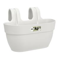 ELHO - Bloempot - Vibia Campana Easy Hanger Medium - Zijde Wit - Buitenbalkon - L 24,1 x B 36 x H 26,5 cm ELHO - Bloempot - Vibia Campana Easy Hanger Medium - Zijde Wit - Buitenbalkon - L 24,1 x B 36 x H 26,5 cm