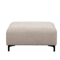 Leen Bakker - Hocker Elsa - 46x99x77 Cm - Stof - Beige