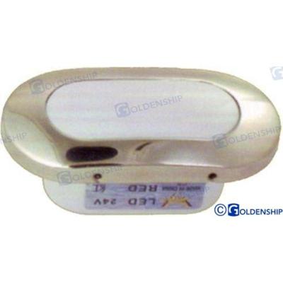 Luz exterior GS11409 - LUZ INT/EXT OVALADA PLATA LED BLANCO