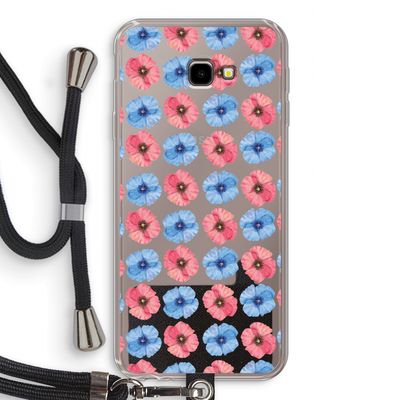 Klaproosjes: Samsung Galaxy J4 Plus Transparant Hoesje met koord