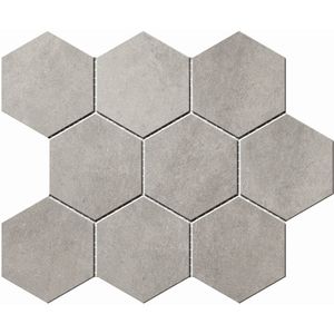 Hexagontegel Cristacer Umbria Grey 35.5x29.2 cm Cristacer