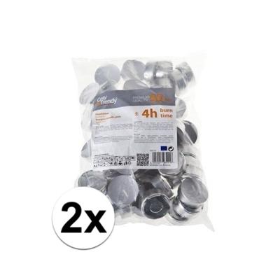 Cosy & Trendy Theelichtjes - 100x stuks - waxinelichtjes - 4 branduren - 4 cm