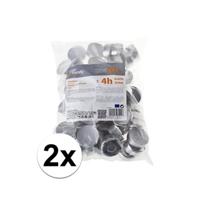 Cosy & Trendy Theelichtjes - 100x stuks - waxinelichtjes - 4 branduren - 4 cm