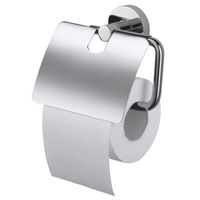 Haceka Kosmos Toiletrolhouder - met klep - chroom 1208522