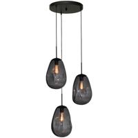 Masterlight Pendel hanglampLava 3x smoke glas Ø 22,5cm - 2762-05-35-3-05-60