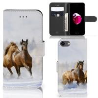 iPhone 7 | 8 | SE (2020) | SE (2022) | Telefoonhoesje | Met pasjeshouder | Paarden