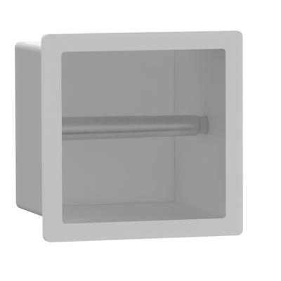 Fortifura Calvi Toiletrolhouder - inbouw - 17.3x17.3x15.3cm - Mat wit SW1126062
