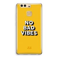 No Bad Vibes: Huawei P9 Transparant Hoesje