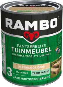 Rambo Pantserbeits Tuinmeubel Zijdemat Transparant - 750 ml Blank