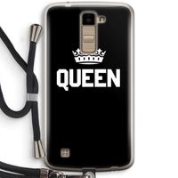 Queen zwart: LG K10 (2016) Transparant Hoesje met koord Queen zwart: LG K10 (2016) Transparant Hoesje met koord