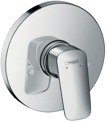 Hansgrohe Logis ééngreeps douchemengkraan afbouwdeel, chroom