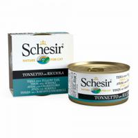 Schesir tonijn met barnsteenmakreel (jelly) natvoer kat (blikjes) 1 tray (14 x 85 g)