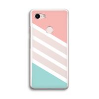 Strepen pastel: Google Pixel 3 Transparant Hoesje