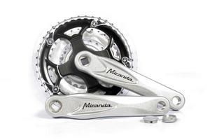 Miranda Crankstel alfa 3 8mm crank 170mm 48/38/28t zilver