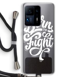 Born to Fight: Xiaomi Mi Mix 4 Transparant Hoesje met koord