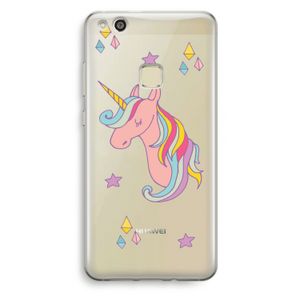 Roze eenhoorn: Huawei Ascend P10 Lite Transparant Hoesje