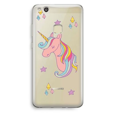 Roze eenhoorn: Huawei Ascend P10 Lite Transparant Hoesje