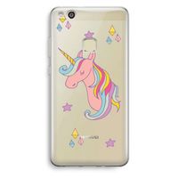 Roze eenhoorn: Huawei Ascend P10 Lite Transparant Hoesje