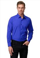 ItalianStyle - Jezola - Herenoverhemd - Kobaltblauw Sax - Slimfitmodel