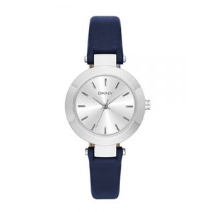 Horlogeband DKNY NY2412 Leder Blauw 8mm