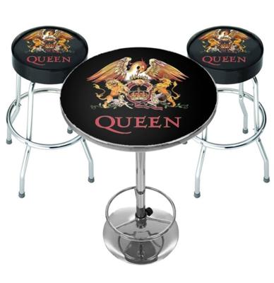 Queen Classic Crest Bar Set - Statafel + 2 Barkrukken | 8% korting